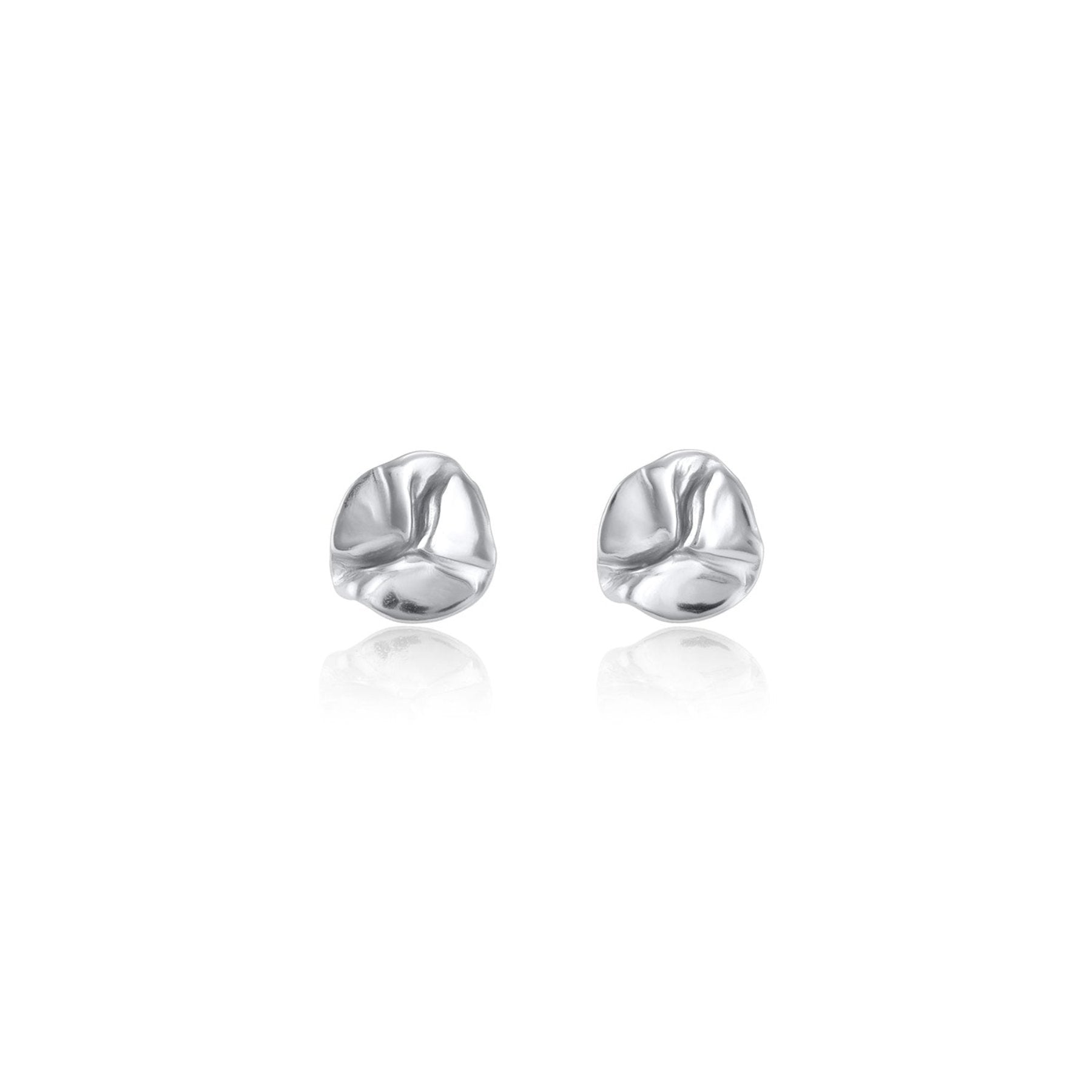 Anaïs Lily Pad Studs - Silver
