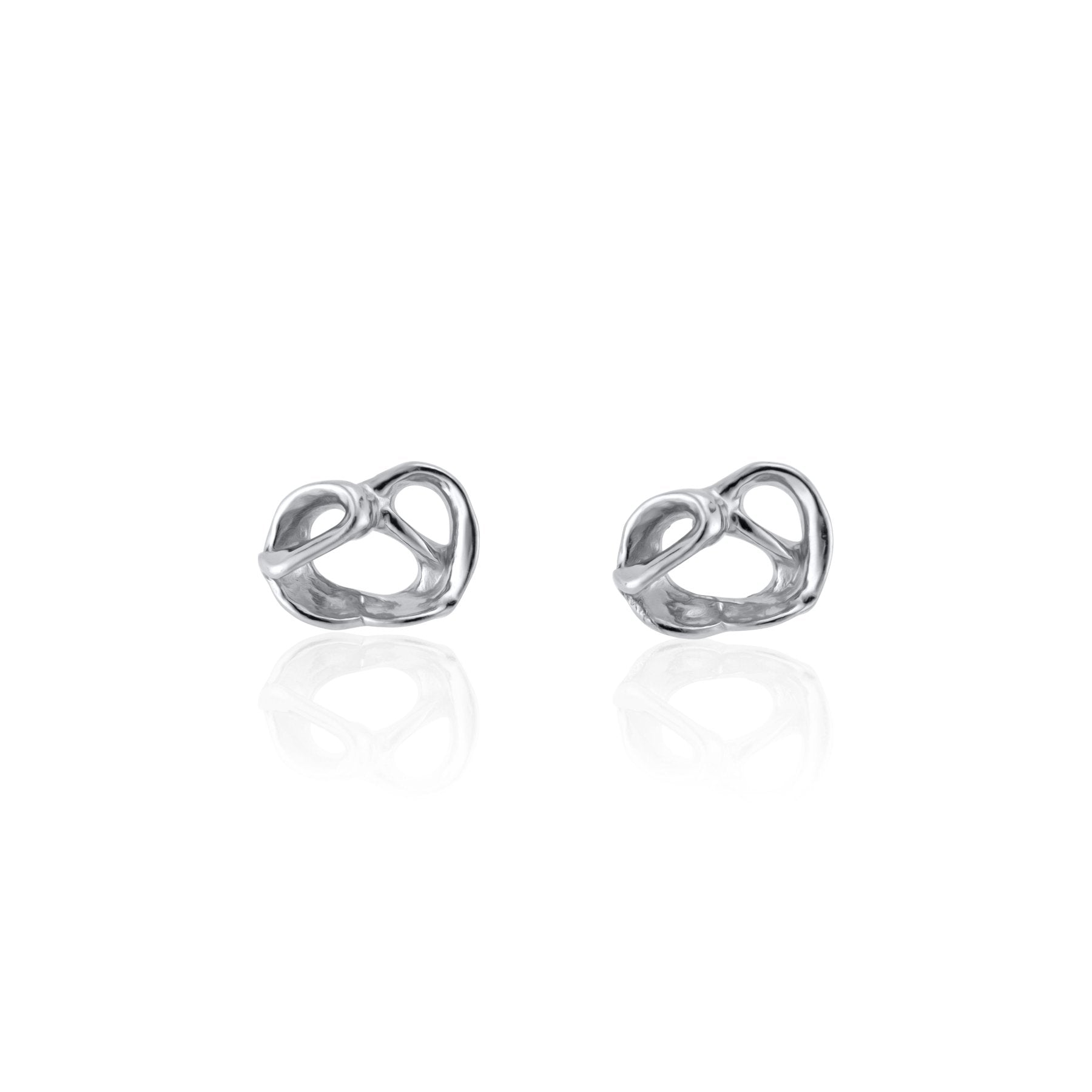 Lisette Pretzel Studs - Silver (RTS)