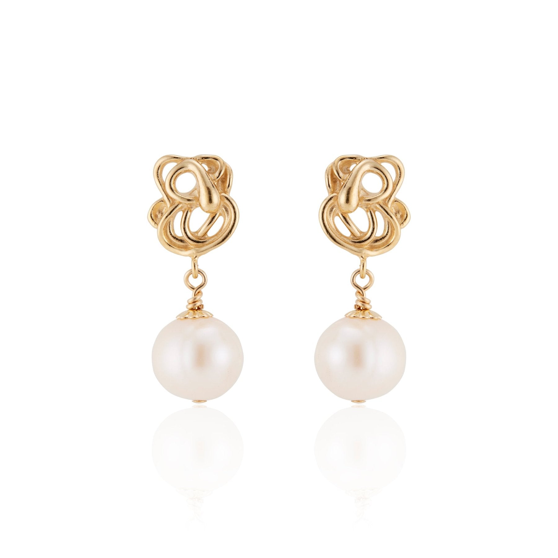 Camille Pearl Drop Earrings (RTS)