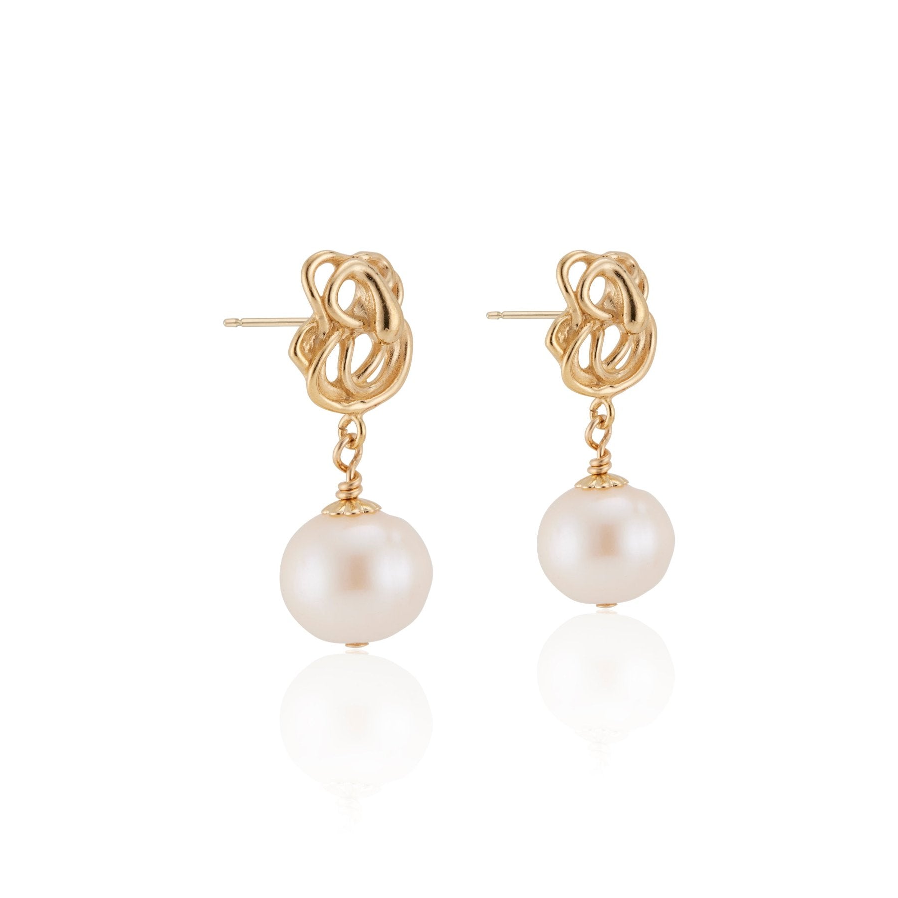 Camille Pearl Drop Earrings (RTS)