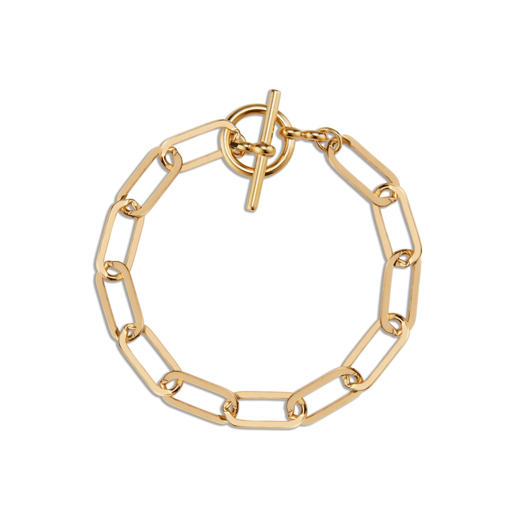 Flat Chain Toggle Bracelet