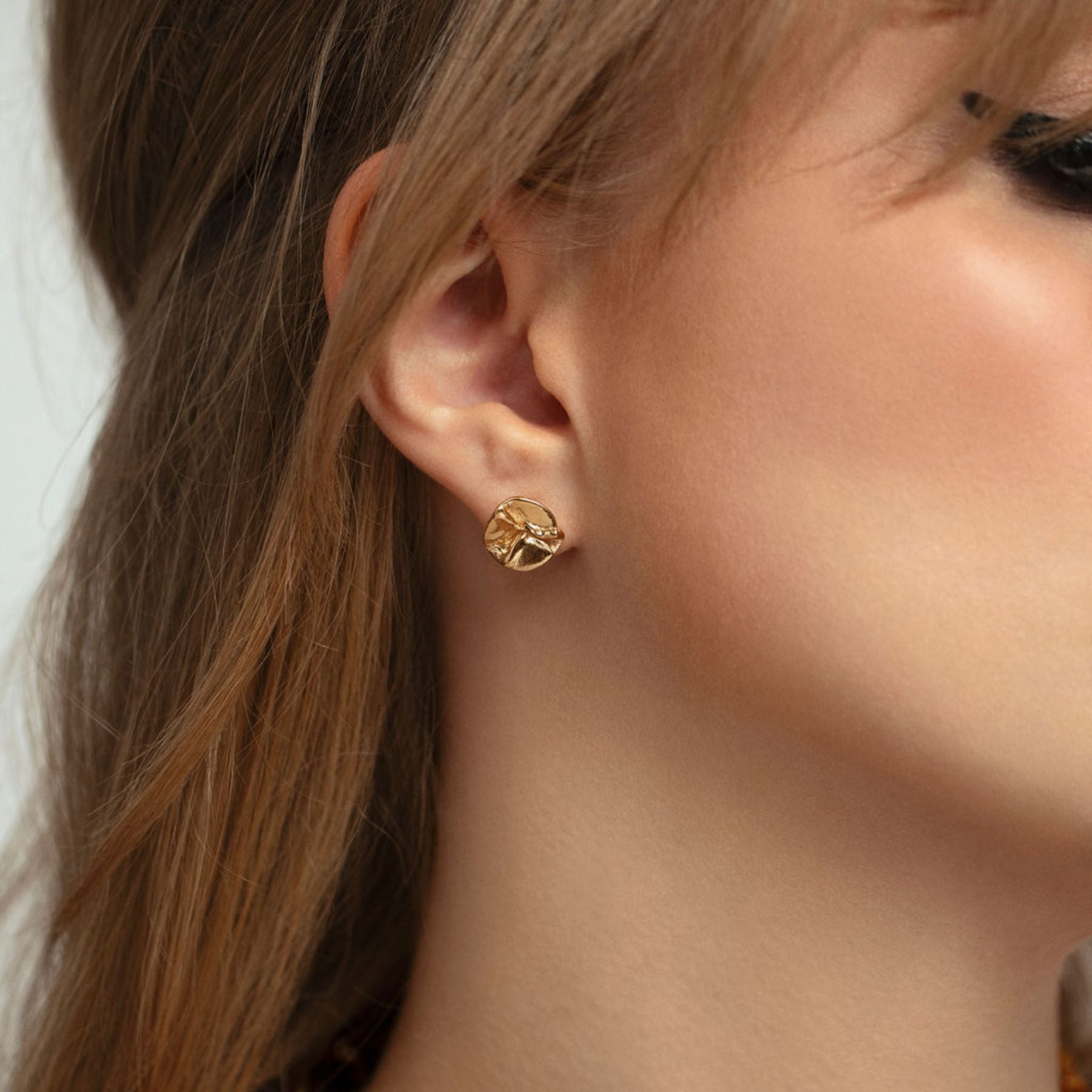 Anaïs Lily Pad Studs - Vermeil (RTS)