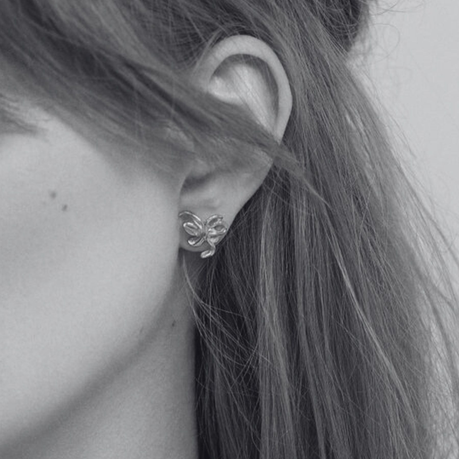 Rosalie Flower Studs - Silver (RTS)